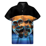 The Sock And Buskin Theatre Masks Print Men's Short Sleeve Shirt