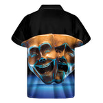 The Sock And Buskin Theatre Masks Print Men's Short Sleeve Shirt