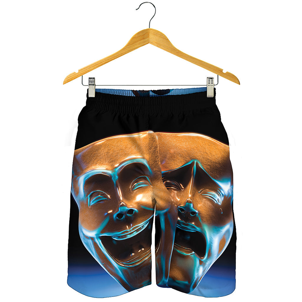 The Sock And Buskin Theatre Masks Print Men's Shorts