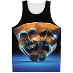 The Sock And Buskin Theatre Masks Print Men's Tank Top