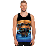 The Sock And Buskin Theatre Masks Print Men's Tank Top