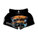 The Sock And Buskin Theatre Masks Print Muay Thai Boxing Shorts