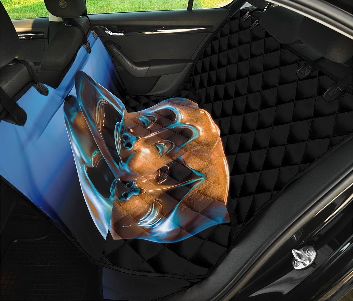 The Sock And Buskin Theatre Masks Print Pet Car Back Seat Cover