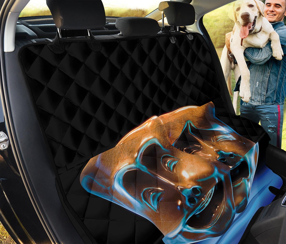 The Sock And Buskin Theatre Masks Print Pet Car Back Seat Cover