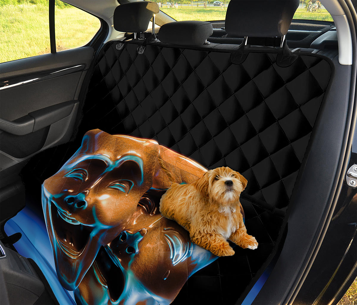 The Sock And Buskin Theatre Masks Print Pet Car Back Seat Cover