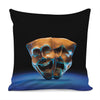 The Sock And Buskin Theatre Masks Print Pillow Cover