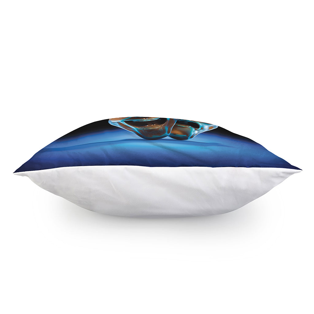The Sock And Buskin Theatre Masks Print Pillow Cover
