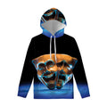 The Sock And Buskin Theatre Masks Print Pullover Hoodie