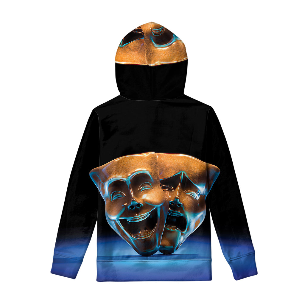 The Sock And Buskin Theatre Masks Print Pullover Hoodie