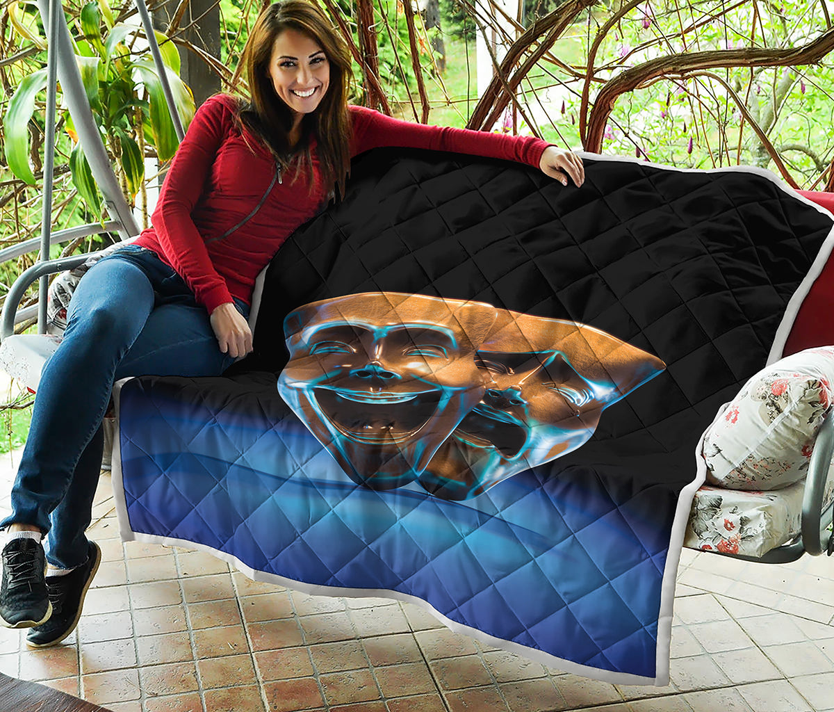 The Sock And Buskin Theatre Masks Print Quilt