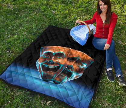 The Sock And Buskin Theatre Masks Print Quilt