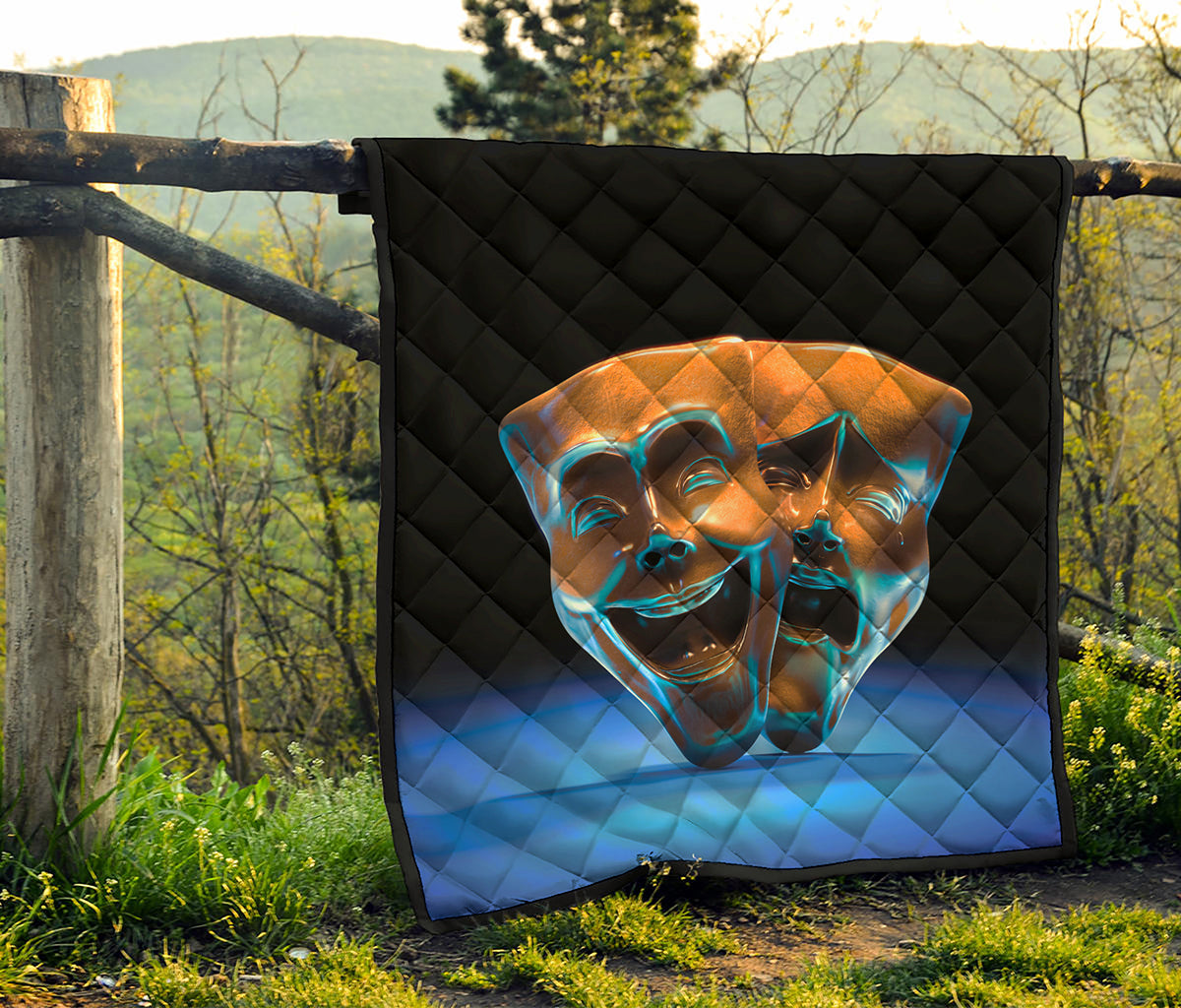 The Sock And Buskin Theatre Masks Print Quilt