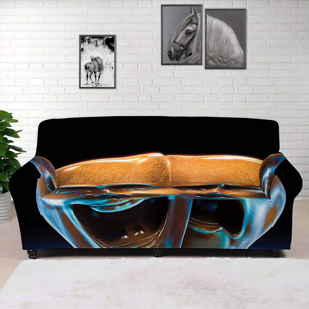 The Sock And Buskin Theatre Masks Print Sofa Cover