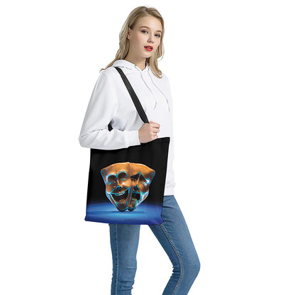 The Sock And Buskin Theatre Masks Print Tote Bag