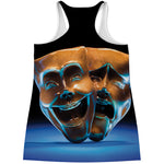 The Sock And Buskin Theatre Masks Print Women's Racerback Tank Top