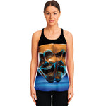 The Sock And Buskin Theatre Masks Print Women's Racerback Tank Top
