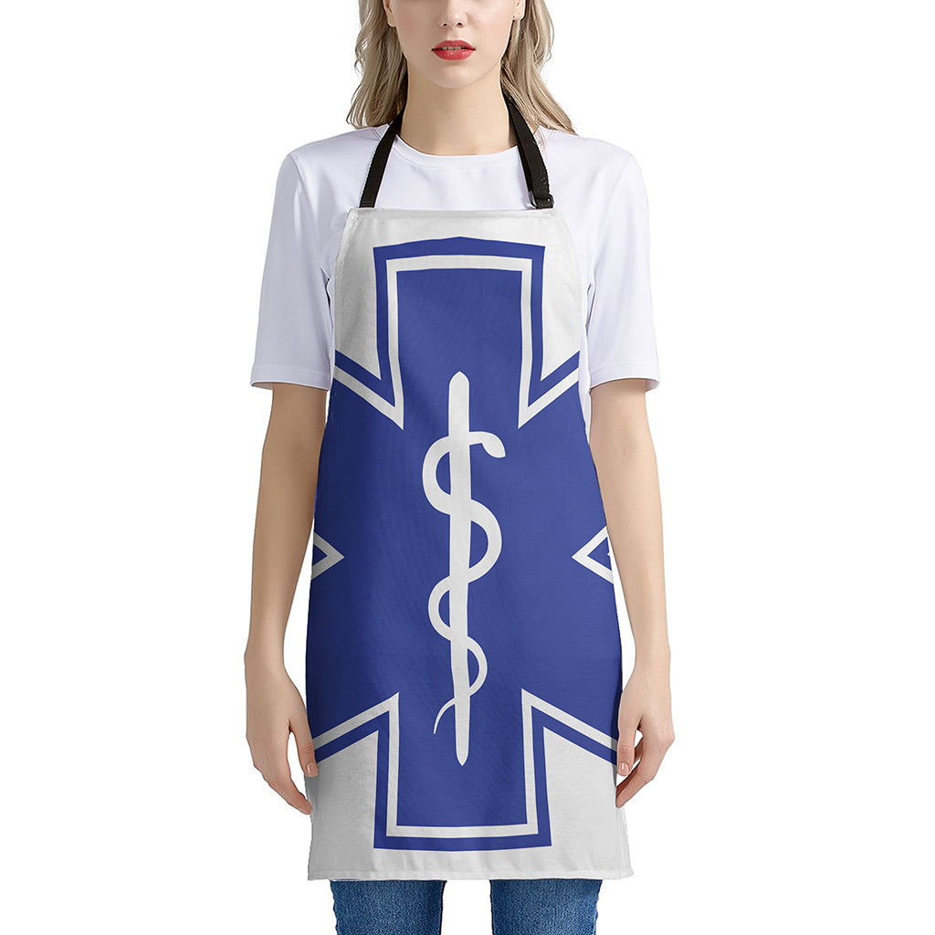 The Star Of Life Paramedic Symbol Print Apron