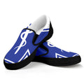 The Star Of Life Paramedic Symbol Print Black Slip On Sneakers
