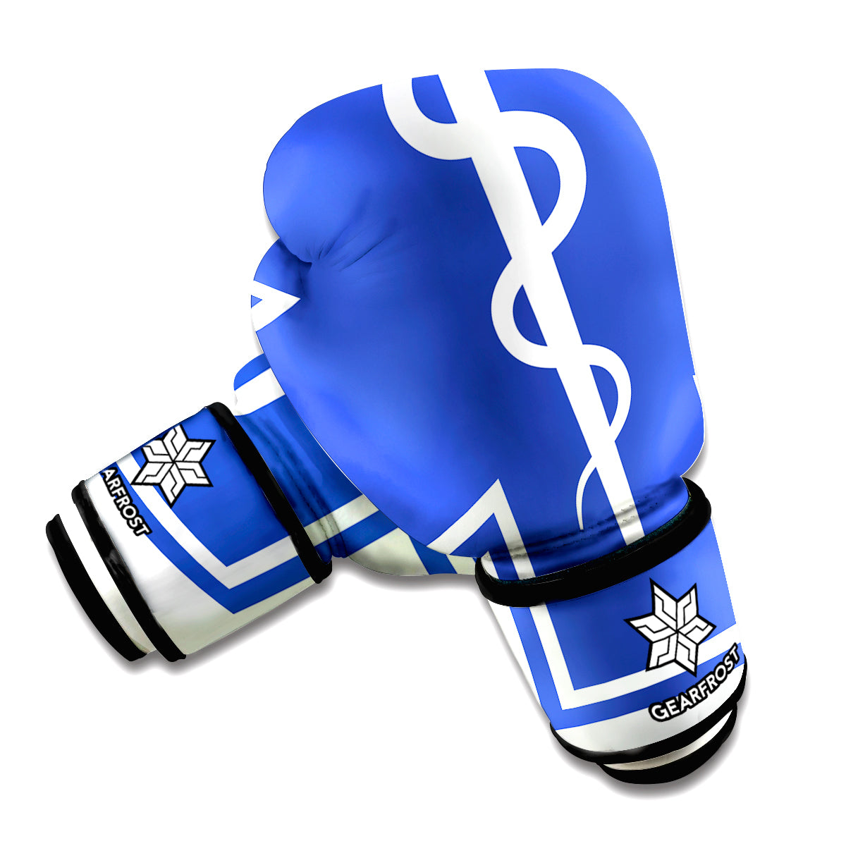 The Star Of Life Paramedic Symbol Print Boxing Gloves