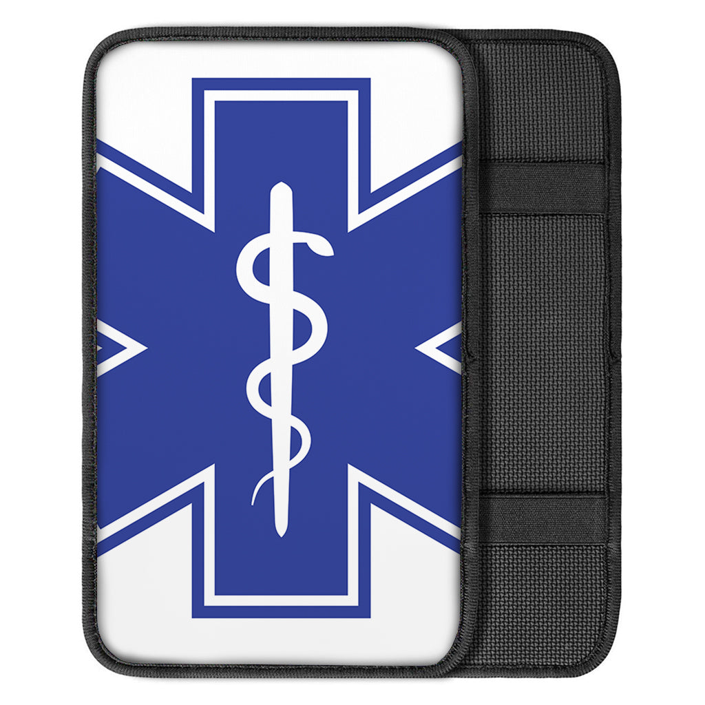 The Star Of Life Paramedic Symbol Print Car Center Console Cover