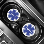 The Star Of Life Paramedic Symbol Print Car Coasters