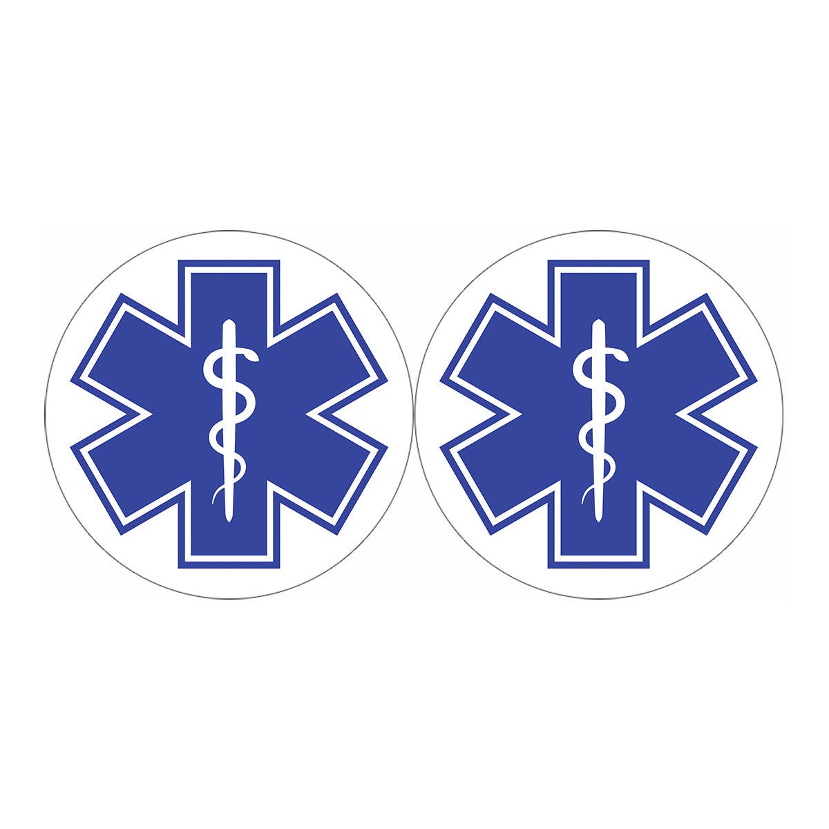 The Star Of Life Paramedic Symbol Print Car Coasters