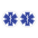 The Star Of Life Paramedic Symbol Print Car Coasters