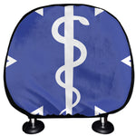 The Star Of Life Paramedic Symbol Print Car Headrest Covers