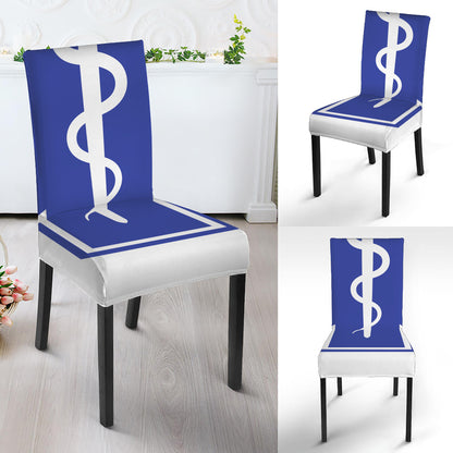 The Star Of Life Paramedic Symbol Print Dining Chair Slipcover