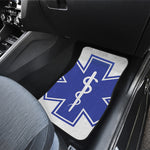 The Star Of Life Paramedic Symbol Print Front and Back Car Floor Mats