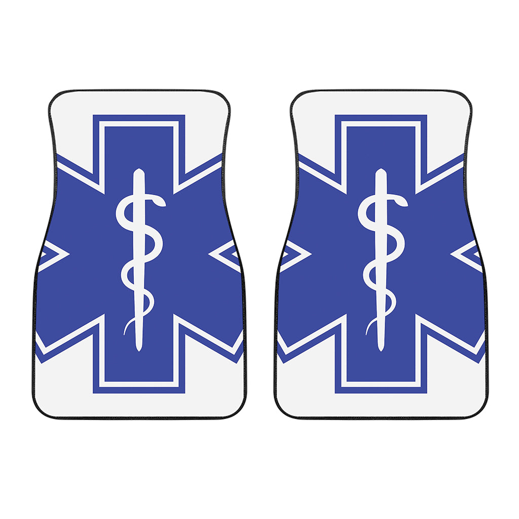 The Star Of Life Paramedic Symbol Print Front Car Floor Mats