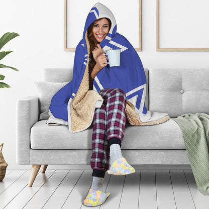 The Star Of Life Paramedic Symbol Print Hooded Blanket