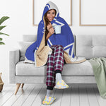 The Star Of Life Paramedic Symbol Print Hooded Blanket