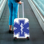 The Star Of Life Paramedic Symbol Print Luggage Cover