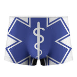 The Star Of Life Paramedic Symbol Print Men's Boxer Briefs