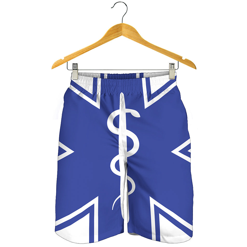 The Star Of Life Paramedic Symbol Print Men's Shorts