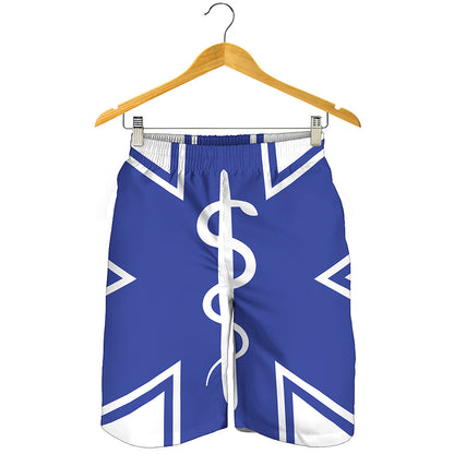 The Star Of Life Paramedic Symbol Print Men's Shorts