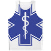 The Star Of Life Paramedic Symbol Print Men's Tank Top