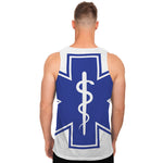 The Star Of Life Paramedic Symbol Print Men's Tank Top