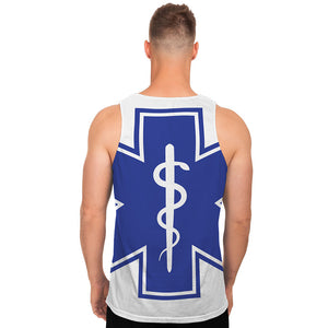 The Star Of Life Paramedic Symbol Print Men's Tank Top