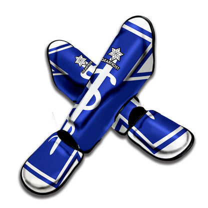 The Star Of Life Paramedic Symbol Print Muay Thai Shin Guard