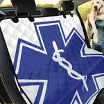The Star Of Life Paramedic Symbol Print Pet Car Back Seat Cover
