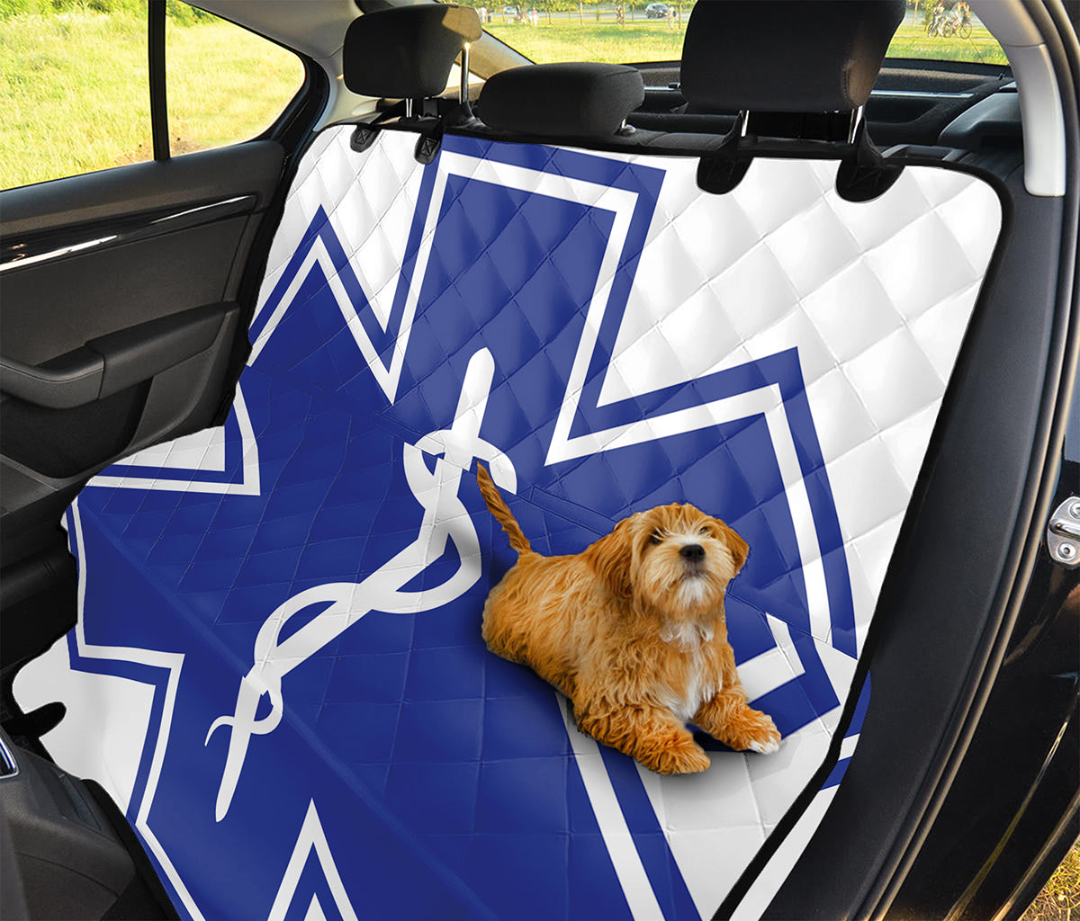 The Star Of Life Paramedic Symbol Print Pet Car Back Seat Cover