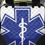 The Star Of Life Paramedic Symbol Print Pet Car Back Seat Cover