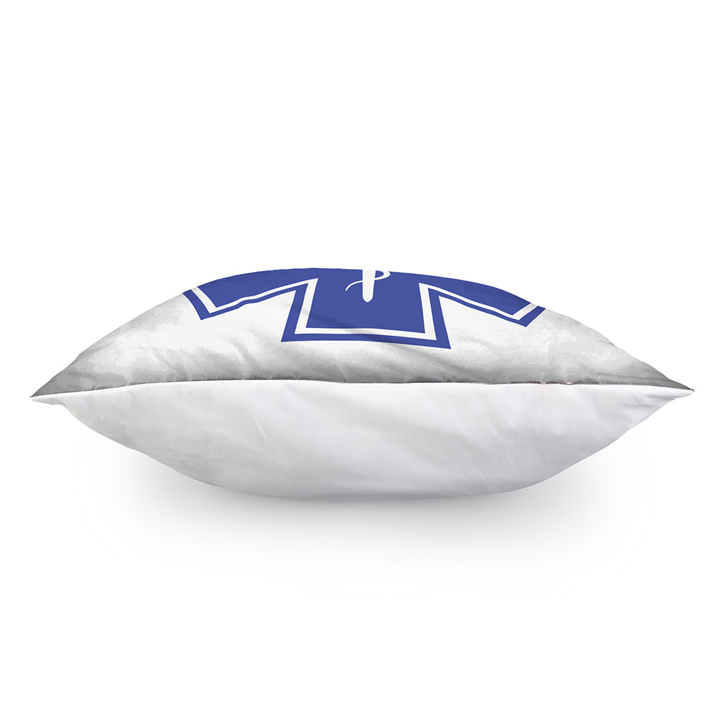 The Star Of Life Paramedic Symbol Print Pillow Cover