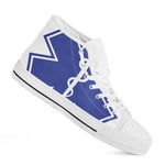 The Star Of Life Paramedic Symbol Print White High Top Shoes