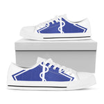 The Star Of Life Paramedic Symbol Print White Low Top Shoes