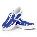 The Star Of Life Paramedic Symbol Print White Slip On Sneakers