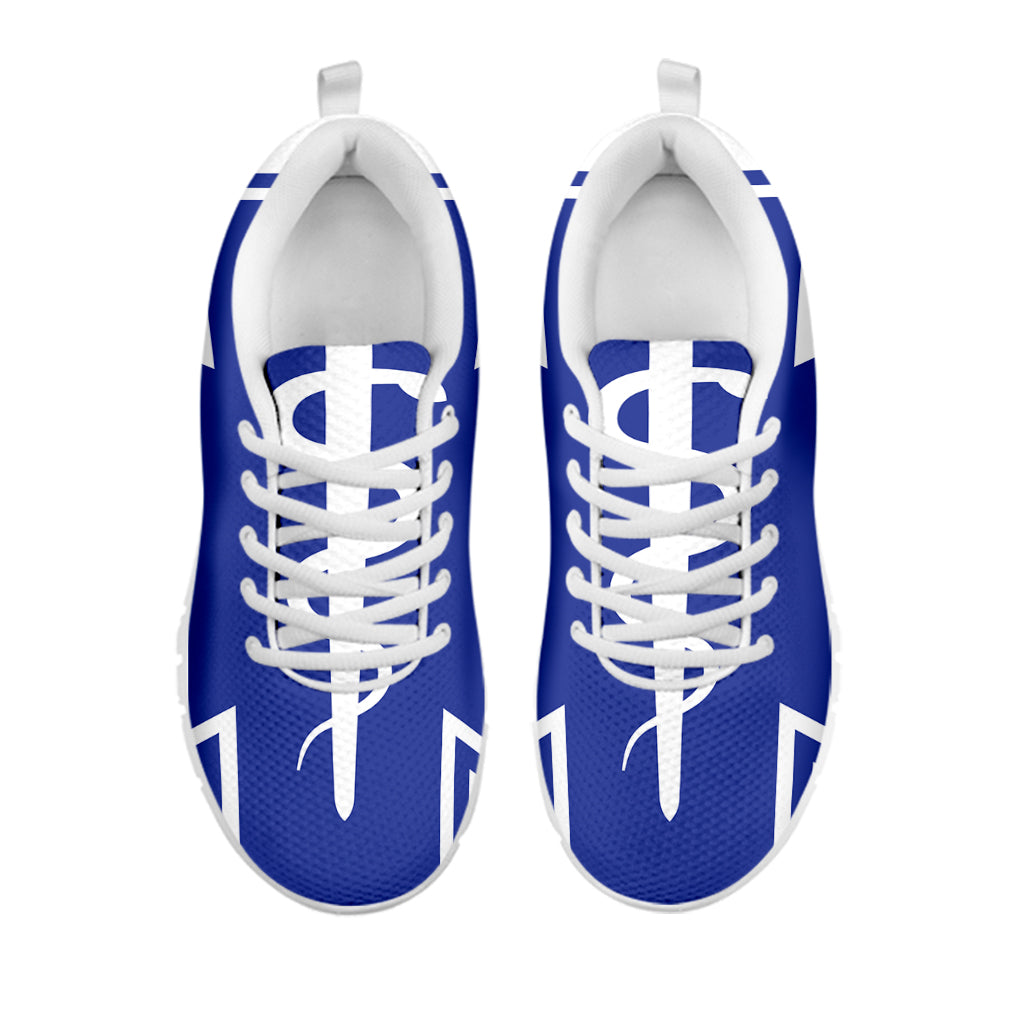 The Star Of Life Paramedic Symbol Print White Sneakers