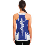 The Star Of Life Paramedic Symbol Print Women's Racerback Tank Top